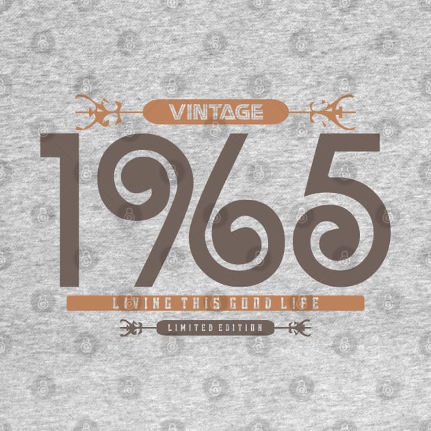 55th Birthday T-Shirt - Vintage 1965 by Reshartinc